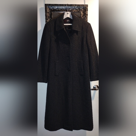♥️Stephanie Mathews 100% wool long coat size 8 missy used excellent condition, - Picture 8 of 8